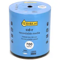 123inkt CD-R 80 min. 100 stuks op spindel