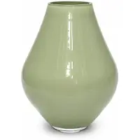 Vase the World Vaas Lesse | Metallic pastel green | mond geblazen glas | Ø19 x H24 cm