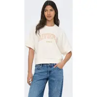 ONLY Sweatshirt 'ONLDaze' ecru / lichtgeel / natuurwit