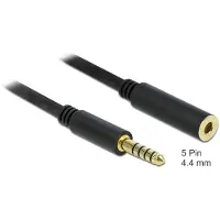 DeLOCK 4,4mm Jack verlengkabel | gebalanceerd stereo (5-polig) | AWG24 | verguld | 5 meter