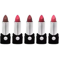 Glam Of Sweden - Set met 5 Parelmoer Glans Shimmer Mini Glitters Lipsticks / Lippenstiften - #06 Bruin - #17 Roze - #18 Donker Oud Roze/Rood Roze - # 21 Oud Roze - # 23 Helder Roze