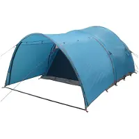 vidaXL Tunneltent 370 x 275 x 210 cm Blauw Polyester en Staal