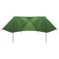 vidaXL Auto Tent 350 x 250 cm Groen Polyester en Staal