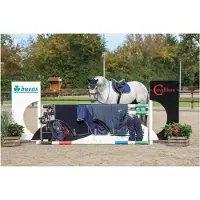Bucas Staldeken Show-line 150gr Donkerblauw-grijs - 140/191