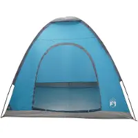 vidaXL Kamperen tent 2-persoons Blauw 185T Polyester met PU-coating