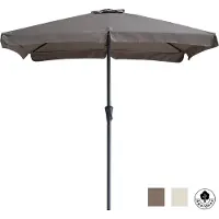 4gardenz parasol rechthoek met volant 120x190 cm kantelbaar balkonparasol