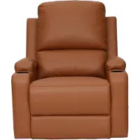 Notio Living DALLAS-Fauteuil met handmatige functie in PU cognac
