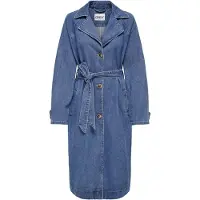 ONLY Tussenmantel blauw denim