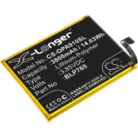 123accu OPPO BLP765 accu (3,85 V, 3930 mAh, huismerk)