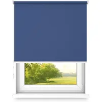 Time4blinds Rolgordijnen Verduisteringsrolgordijn Vrijhangend rolgordijn zonder cassettemuur of plafondmontage UV-bescherming Thermische eigenschappen Solide 170x200 cm Bosbessen - links