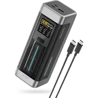 Cuktech Powerbank Cuk00P23Glbk, 210W, 25000mAh, met 2x USB-C en 1x USB-A poort - Zwart
