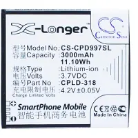 123accu Coolpad CPLD-318 accu (3000 mAh, huismerk)