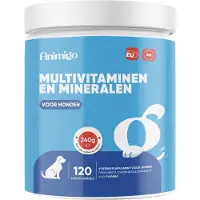 Animigo Multivitaminen Hondensnacks - 18 Essentiële Vitaminen & Mineralen - Voor alle Rassen - Natuurlijke Ingrediënten - Gemaakt in de EU