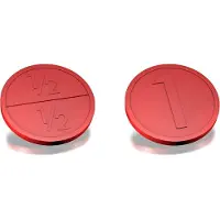 Combicraft Neutrale Ø29mm ronde breekmunten - 1.000 stuks - Rood