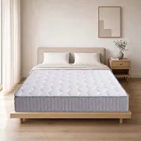 Merax 25 cm hoge pocketverenmatras - 7-zone veermatras - ergonomisch matras - 90x200 cm - wit