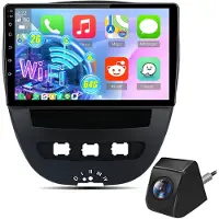 Hexinex - Autoradio Geschikt Voor Toyota Aygo/PEUGEOT 107/Citroen C1 2005-2014 - Android 15 2+64GB - Draadloos Apple Carplay & Android Auto -