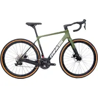 RINOS Sandman 3.0 Carbon - Gravel Fiets - Gravel Bike met SHIMANO 105 ST-R7000 - 22 versnellingen en schijfremmen - lichte fiets voor dames en heren - 700 x 40C - Zwart Groen L-56