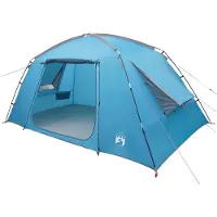 vidaXL Huisje Tent met dak Blauw 400 x 210 x 180 cm Polyester