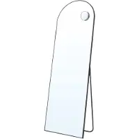 Songmics - Spiegel - Spiegel Staand - Aluminium Frame - Veilig Gehard Glas