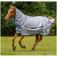 Bucas Vliegendeken Buzz-off Full Neck Blauw - 85/107