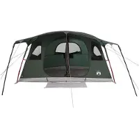 vidaXL Tunneltent 10-persoons Leger Groen Polyester en Staal