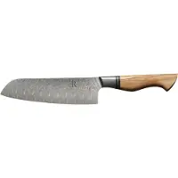Ryda Knives St650 Santokumes 18 Cm - Santokumessen St650 Powdersteel Brown - RYDA702