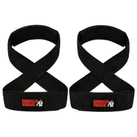 Gorilla wear Figure 8 Lifting Straps - Zwart - L/XL