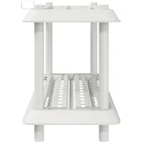 vidaXL Plankenunit 2-laags 100 x 40 x 55,5 cm PP Wit