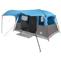 vidaXL Tunneltent met dak Blauw 427 x 305 x 205 cm Polyester en Staal