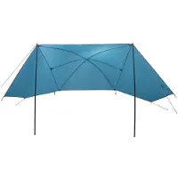 vidaXL Auto Tent 308 x 215 x 220 cm Blauw Polyester en Staal