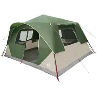 vidaXL Directe Tent 10-persoons Groen Polyester en Staal