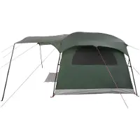 vidaXL Tunneltent 10-persoons Leger Groen Polyester en Staal