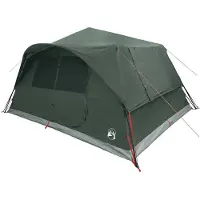 vidaXL Directe Tent 10-persoons Leger Groen Polyester en Staal