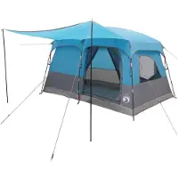 vidaXL Familietent 8-persoons Blauw Polyester
