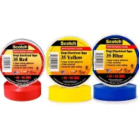 3M SCOTCH TAPE 3 Stuks !!! ROOD + BLAUW + GEEL 20 meter/rol