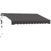 OEM Zonweringmarkies, 300 cm breed, 280 g/m² polyester, verstelbare hellingshoek van 45° tot 85°, aluminium frame met poedercoating, UV30+ bescherming
