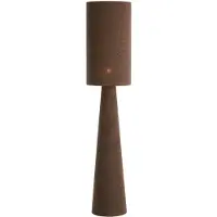 Light & Living Staande schemerlamp Micky Ø 38cm - bouclé - bruin
