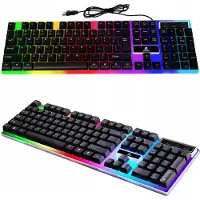 VERK Gaming Toetsenbord - Spatbestendig - RGB Led Verlichting - QWERTY - Plug & Play - Anti Ghosting Functie - Levensduur : 15 miljoen klikken
