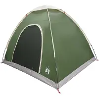 vidaXL Kamperen tent 2-persoons Groen 185T Polyester met PU-coating