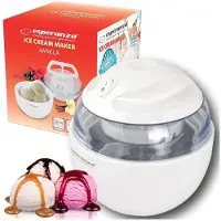 Esperanza ijsmachine, model Maszynka, voor het maken van zelfgemaakt vanille-ijs, kleur wit