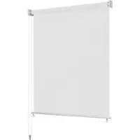 vidaXL Rolgordijn voor buiten 105(B)x140(H) cm wit