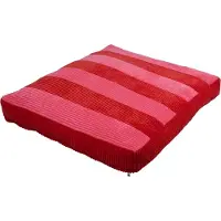 COOCKOO hondenkussen COZY STRIPE rood/roze - S - 60 x 50 x 10 cm