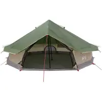 vidaXL Tipi Tent 20-persoons Groen Polyester en Staal