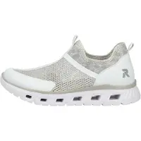 Rieker Damenschuhe Halbschuhe Slipper Weiß Freizeit