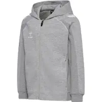 Hummel Sportief sweatvest 'Move 2.0' grijs gemêleerd / wit