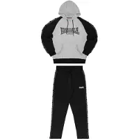 Lonsdale Joggingpak 'Holburn' grijs / zwart