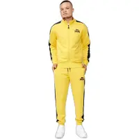 Lonsdale Trainingspak 'Beickerton' geel / zwart