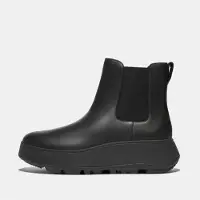 FitFlop Fit Flop Dames/Dames F-Mode Leren Flatform Chelsea Laarzen (Zwart)