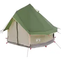 vidaXL Tipi Tent 4-persoons Groen Polyester en Staal