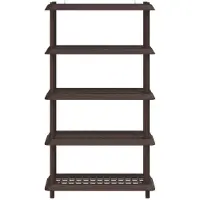vidaXL Plankenunit 5-laags 100 x 40 x 177 cm PP Bruin